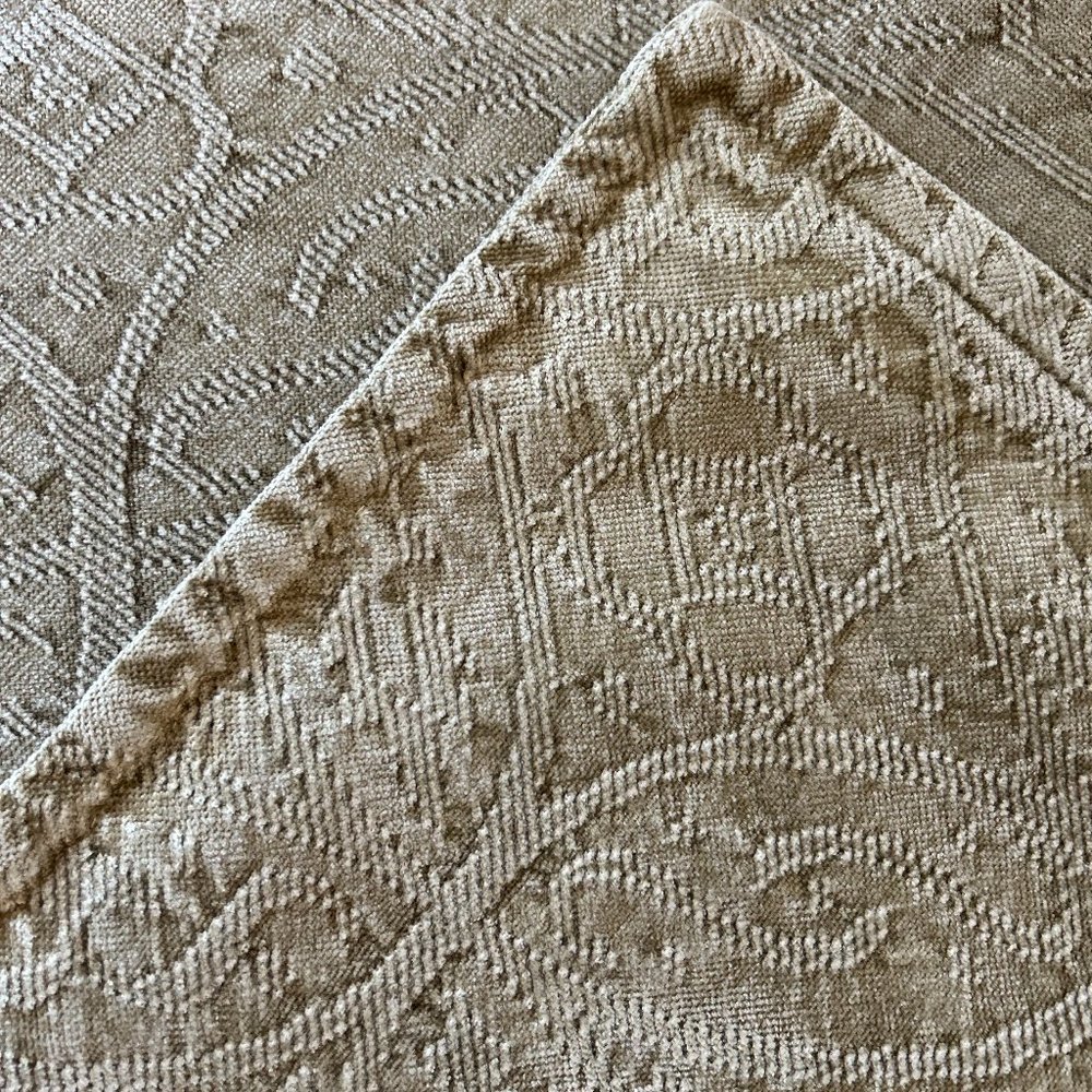 Two Pottery Barn brocade 20x20 pillow covers